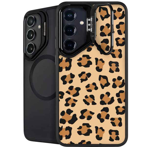 Leopard Spots Print Galaxy S25 Kickstand Case